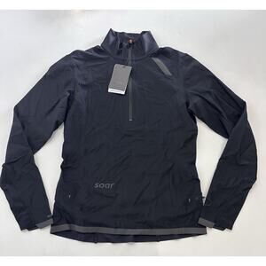 Soar Running Windbreaker Ultra Jacket in Black Size XS Women's